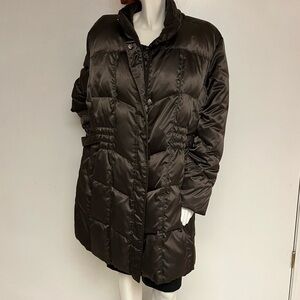 Brown puffy winter coat, 3X